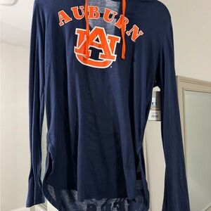 Auburn Women's Navy Hooded Shirt